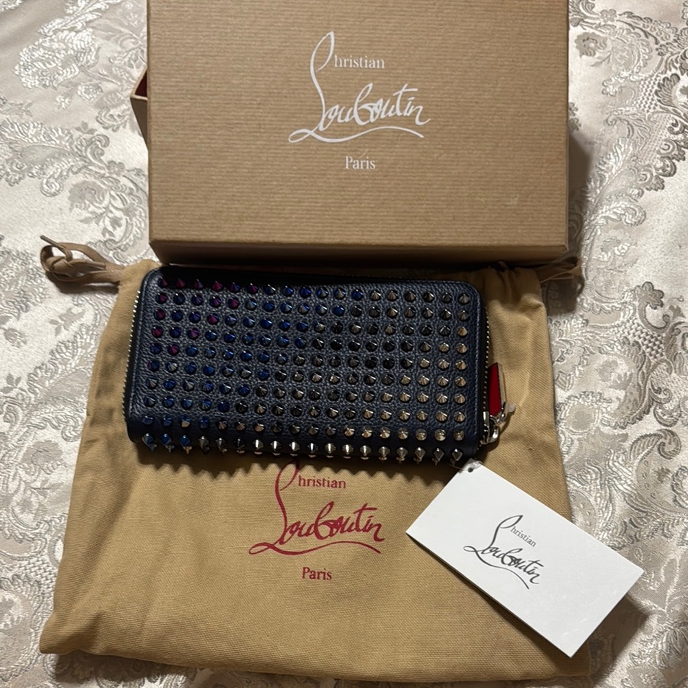 Christian Louboutin Black Studded Wallet